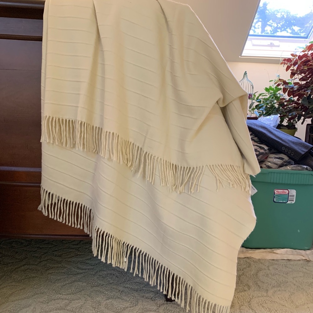 Acrylic shawl, wool like